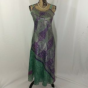 Fresca spaghetti strap silky maxi dress